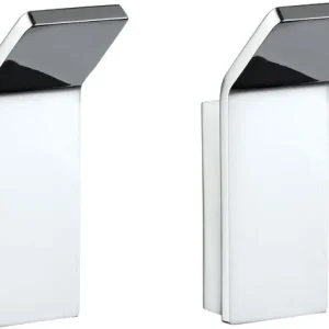 Luzzo® Piazzo 2 stuks Handdoekhaken van Messing - chroom