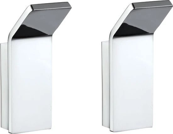 Luzzo® Piazzo 2 stuks Handdoekhaken van Messing - chroom