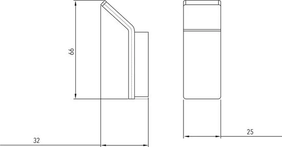Luzzo® Piazzo 2 stuks Handdoekhaken van Messing - chroom