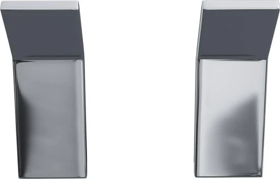 Luzzo® Piazzo 2 stuks Handdoekhaken van Messing - chroom