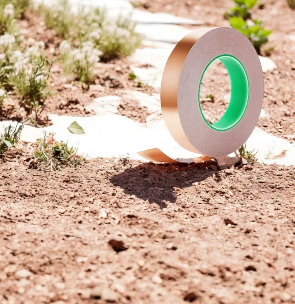 Kopertape - 20 Meter - Slakkentape - Geleidende Tape – Anti Slakken Tape –– Planten Bescherming – EMI Afscherming - Slakke...