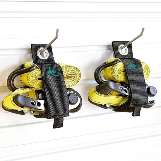 24ME® 4x Heavy Duty Storage Strap - M - Kabelbinders met Ring - Sterk Klittenband - Organizers - Slijtvast