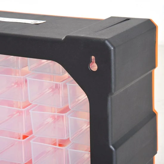 4goodz® Assortimentsdoos 60 sorteerbox schuifladen voor kleine onderdelen - Oranje