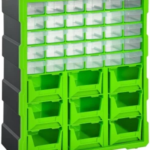 4goodz® Assortimentsdoos 39 sorteerbox schuifladen voor kleine onderdelen - Groen