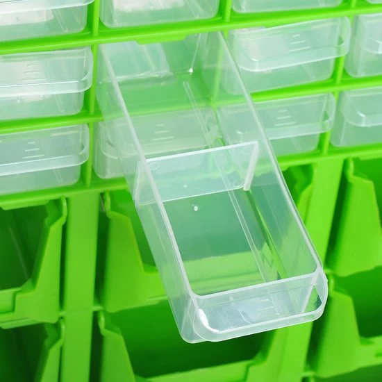 4goodz® Assortimentsdoos 39 sorteerbox schuifladen voor kleine onderdelen - Groen