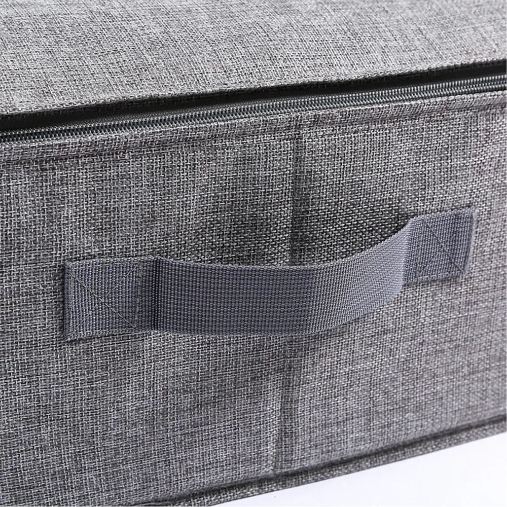 Bed Organizer met verharde bodem - 2 stuks - Ruime Opbergzakken voor Kleding en Dekbedden - Grijs - Opbergtassen voor onde...