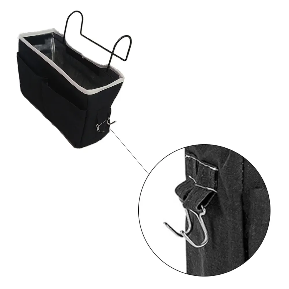Bedside Pocket - Bed Opbergzak - Katoen - Zwart