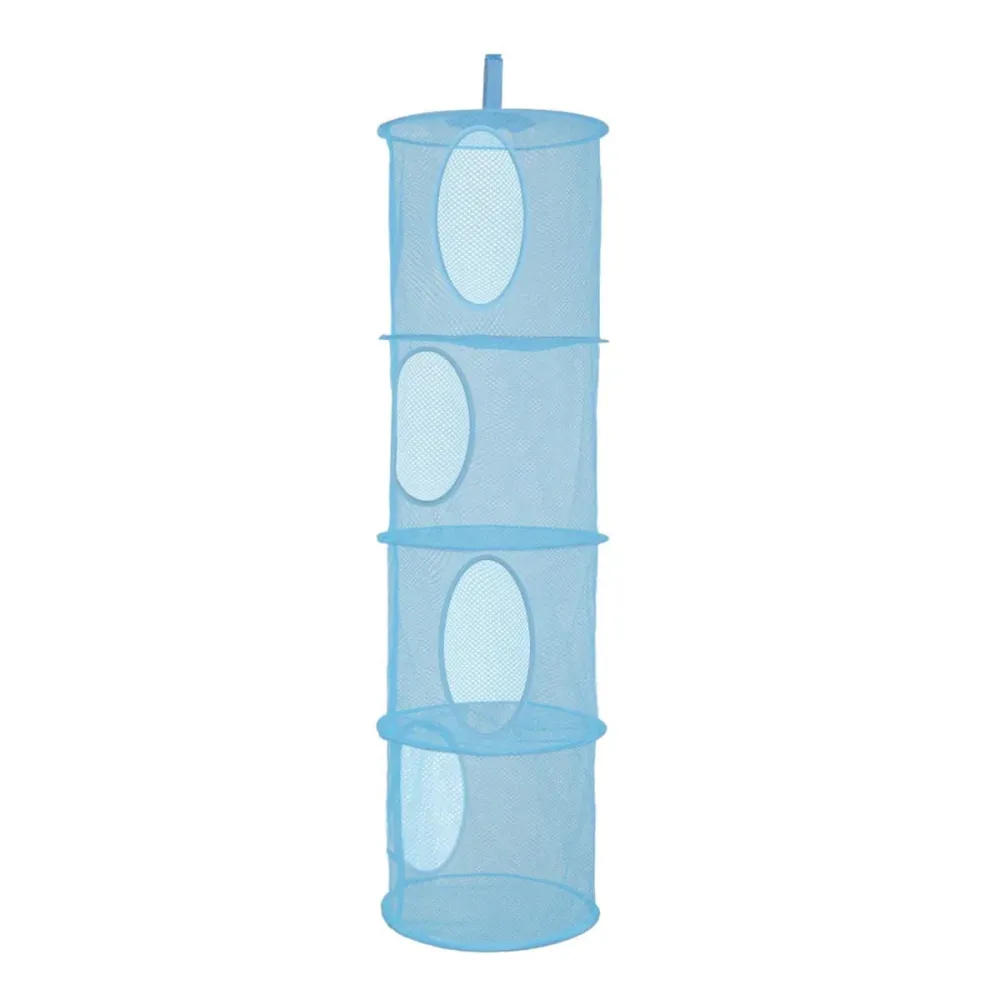 Hangende Opberger - Kinderkamer - Opvouwbaar - 4 Vakken - Blauw