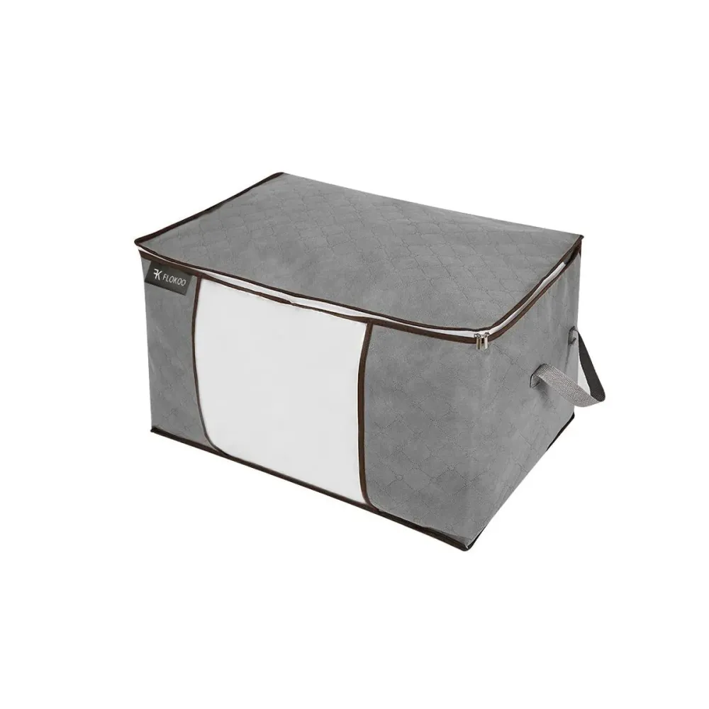 Hoogwaardige Opbergtas voor Kleding - 4 Stuks - Grijs - Organizer voor Dekbed