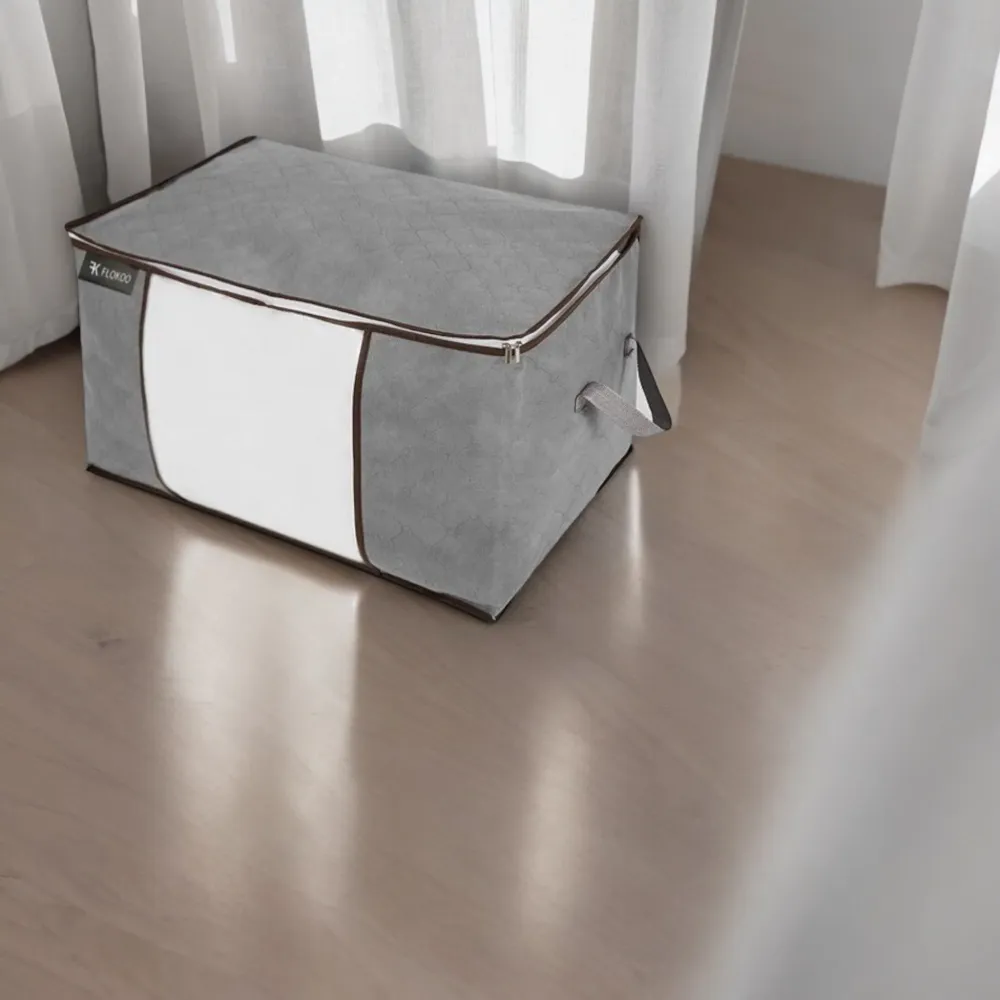 Hoogwaardige Opbergtas voor Kleding - 4 Stuks - Grijs - Organizer voor Dekbed