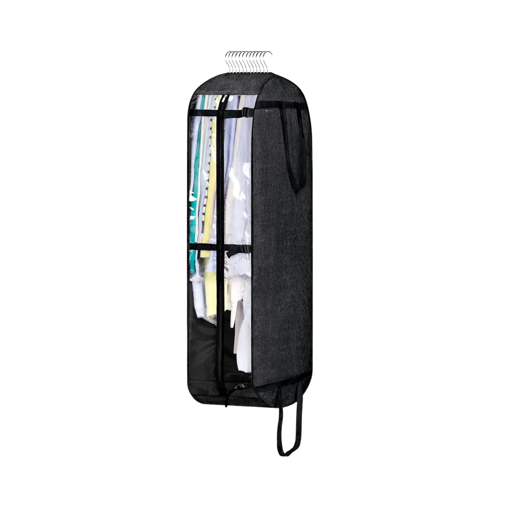 Kledinghoes met Hanger – Opvouwbare Kleding Organizer – Kleding Opbergzak met Rits & Venster – Kleding Transporthoes – Ges...