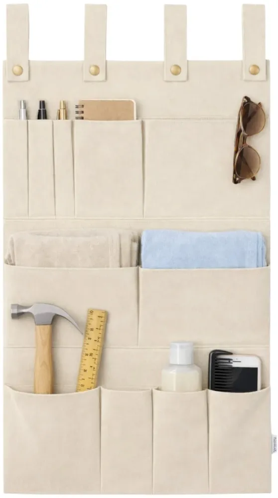Multifunctionele Hangende Organizer – Creme – 11 Vakken – Opbergen met Stijl & Gemak