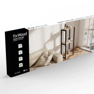 Opbergrek 3 Lagen – Kunststof & Hout – Lichtgewicht Multifunctioneel Kastje – Voor Keuken, Woonkamer Badkamer – 78 x 35 x...