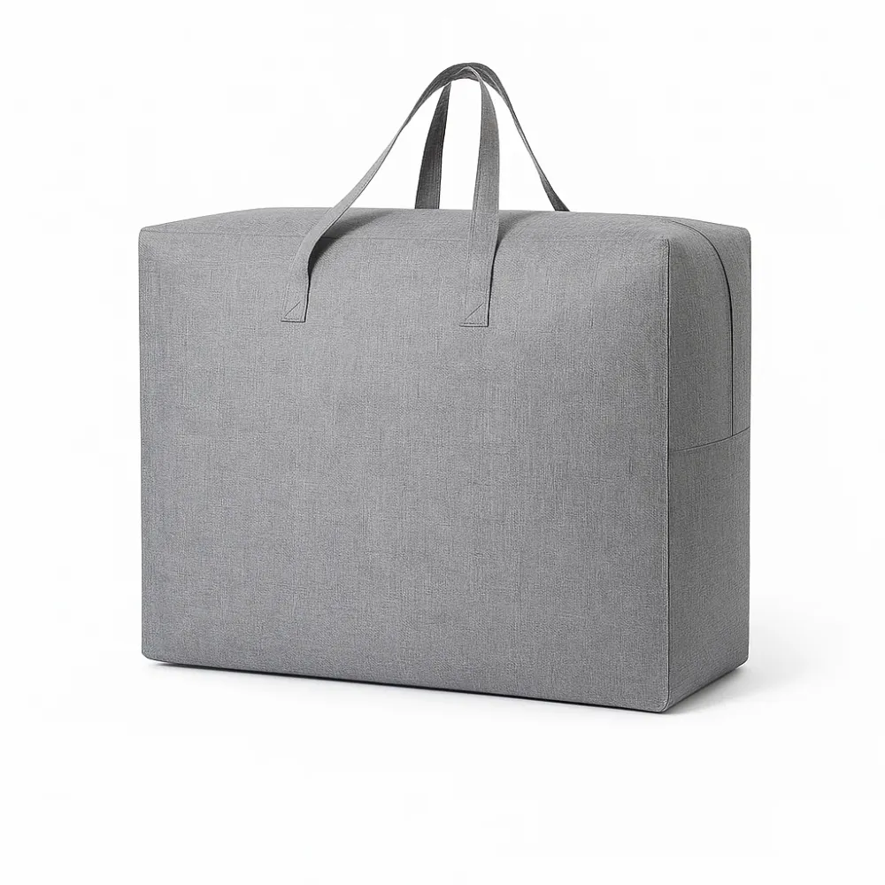Opbergtas Groot 58x46x28 cm – Draagbare Opbergzak met Handvat – Opbergbox voor Kleding, Dekens & Textiel – Vouwbaar & Adem...