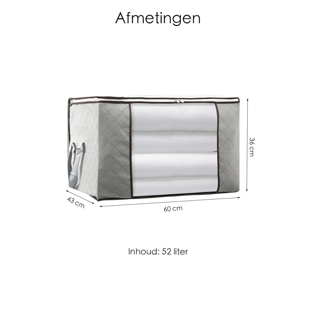 Opbergtas voor Kleding en Dekbed - Grijs