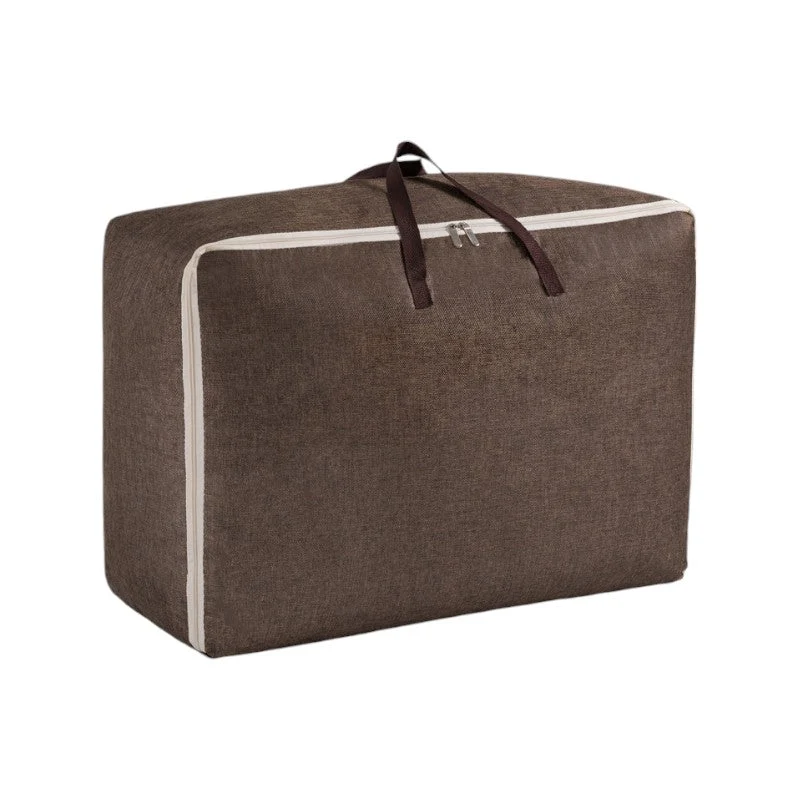 Opbergzak XXL Dekbed - Bruin - 70 x 50 x 30 cm - Opbergtas voor Dekbed en Kleding - Kledingzak XXL
