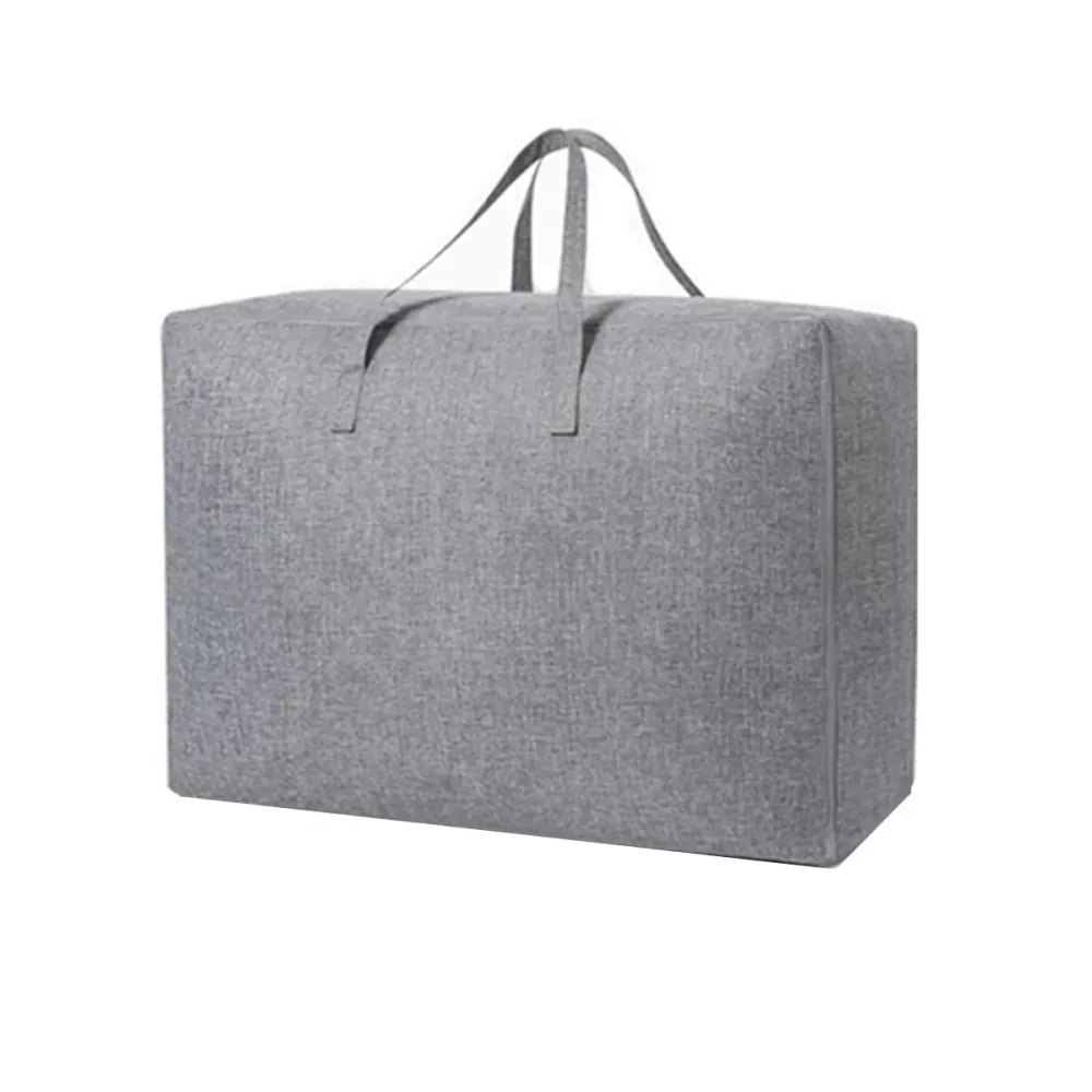 Opbergzak XXL Dekbed - Grijs - 70 x 50 x 30 cm - Opbergtas voor Dekbed en Kleding - Kledingzak XXL