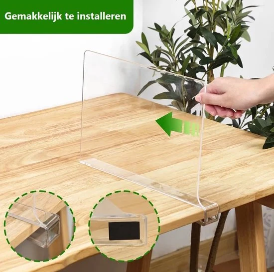 Plankverdeler - 12 Stuks - Transparant - Acryl - Kledingkast Organizer - Plank Organizer - Boekenstandaard - Plank Verdeler