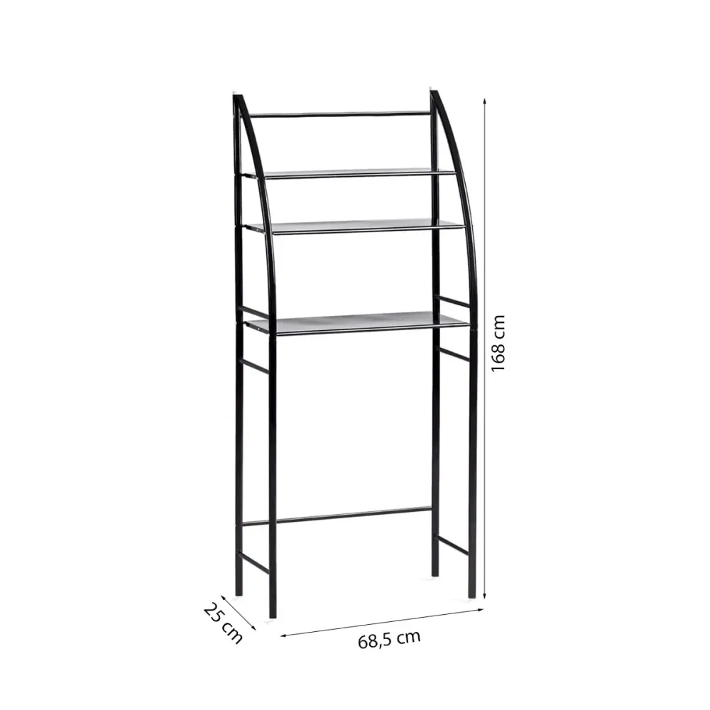 Wasmachine Ombouw - Zwart - Universeel - Wasmachine Organizer - Wasmachine Kast