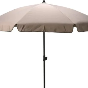 Tuinparasol-Strandparasol met Volant 200 - Zwarte Buis