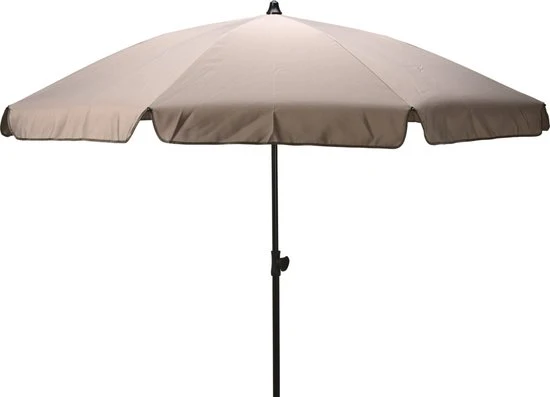 Tuinparasol-Strandparasol met Volant 200 - Zwarte Buis
