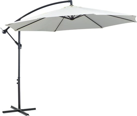 Zweefparasol 300 cm Rond - Creme