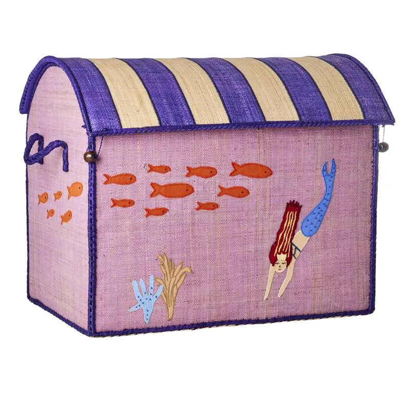 RICE Raffia Opberghuis - Mermaid - Enorm