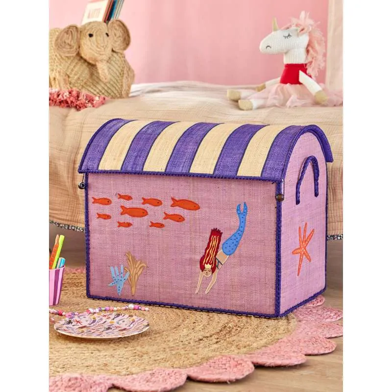 RICE Raffia Opberghuis - Mermaid - Enorm