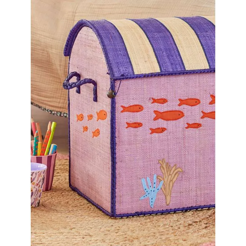 RICE Raffia Opberghuis - Mermaid - Enorm