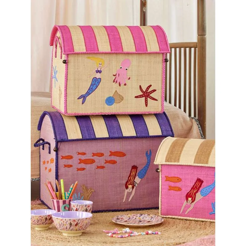 RICE Raffia Opberghuis - Mermaid - Enorm