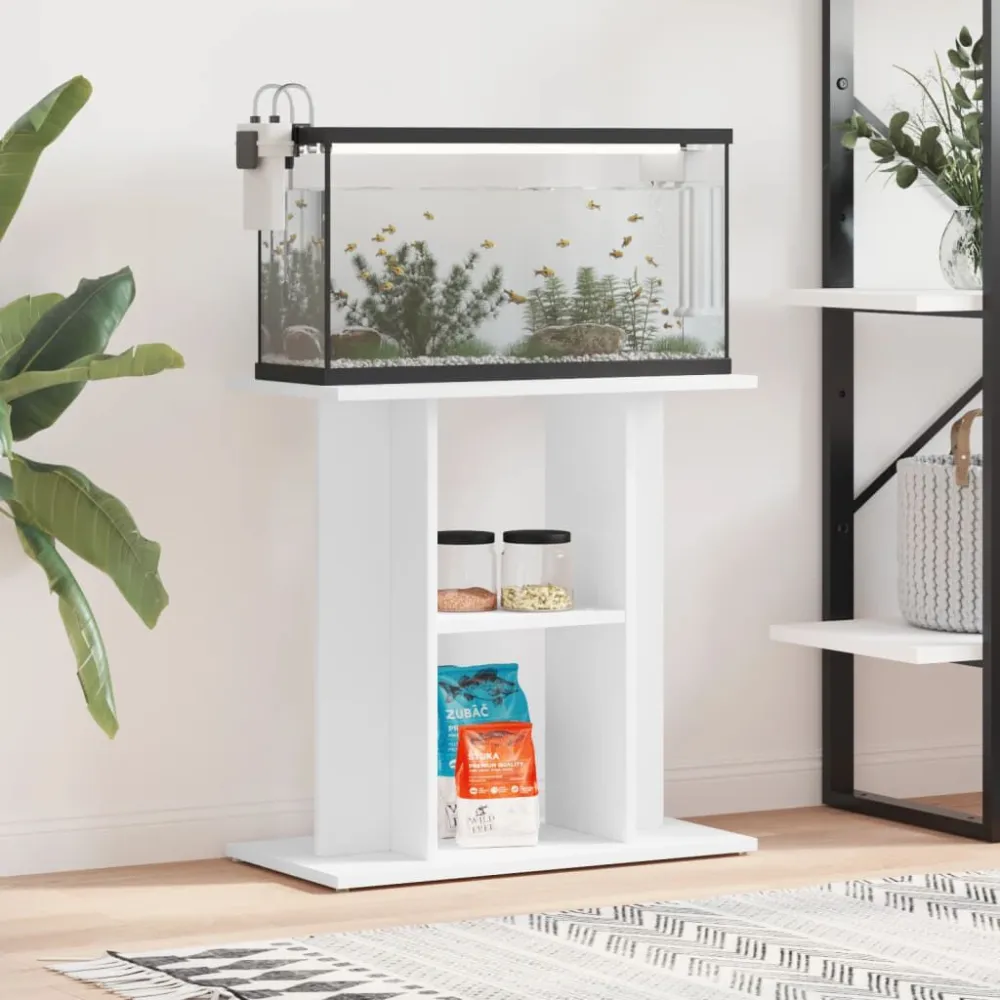 Aquariumstandaard 60x30x60cm bewerkt hout artisanaal eikenkleur