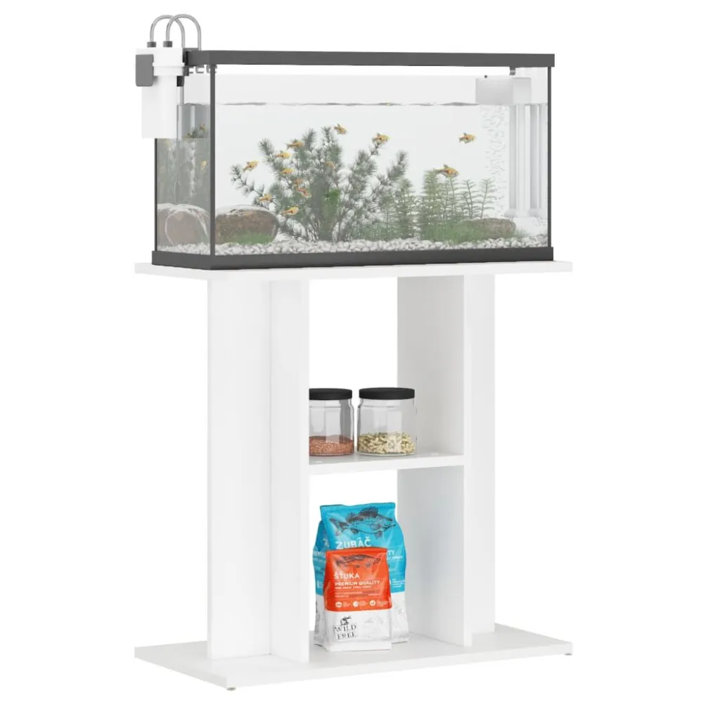 Aquariumstandaard 60x30x60cm bewerkt hout artisanaal eikenkleur