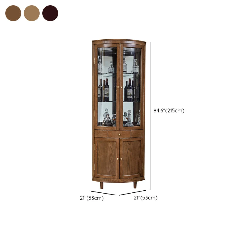 Contemporary Display Stand Ash Glaswerk Doors Buffet Cabinet Doors Living Room Nut