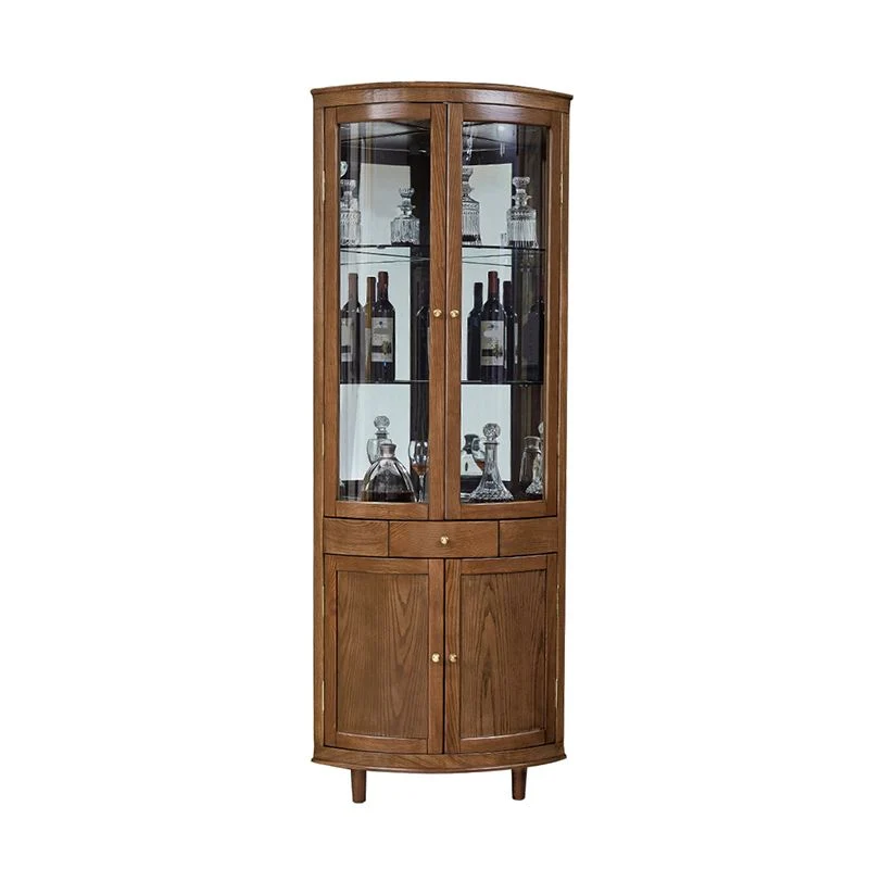 Contemporary Display Stand Ash Glaswerk Doors Buffet Cabinet Doors Living Room Nut