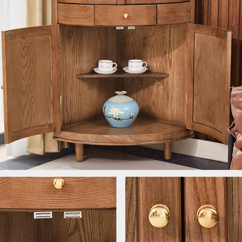 Contemporary Display Stand Ash Glaswerk Doors Buffet Cabinet Doors Living Room Nut