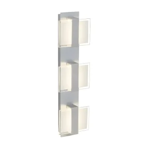 Hana Wandlamp, Zilver, 54,5x8,3x15,2 cm, EPIKASA