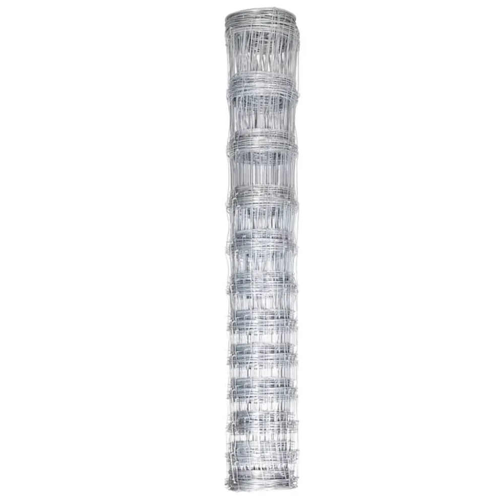 Hek 50 m 150 cm gegalvaniseerd staal zilverkleurig