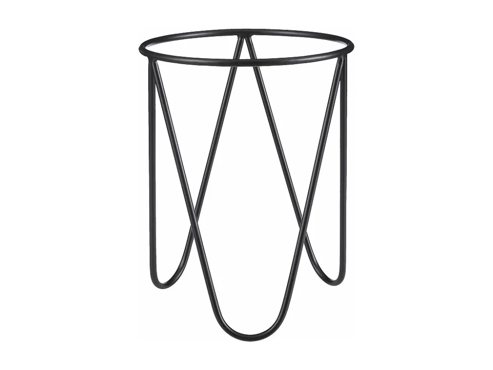 Plantenstandaard van ijzer - ⌀30 x 38.5 - Zwart -