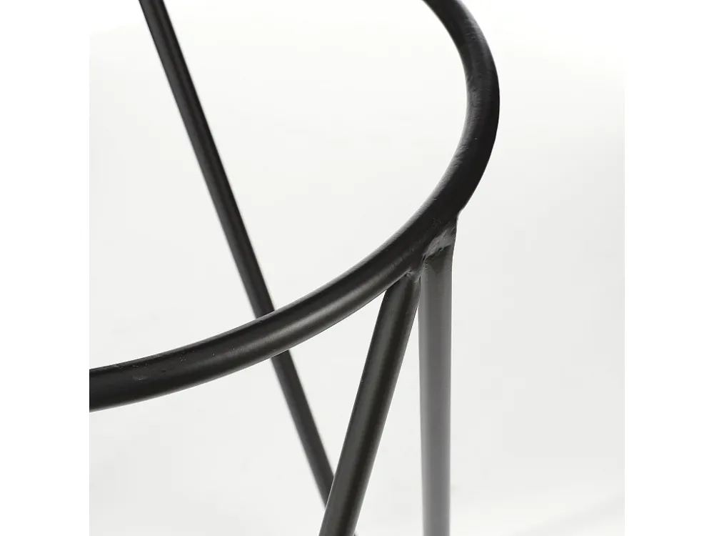 Plantenstandaard van ijzer - ⌀30 x 38.5 - Zwart -