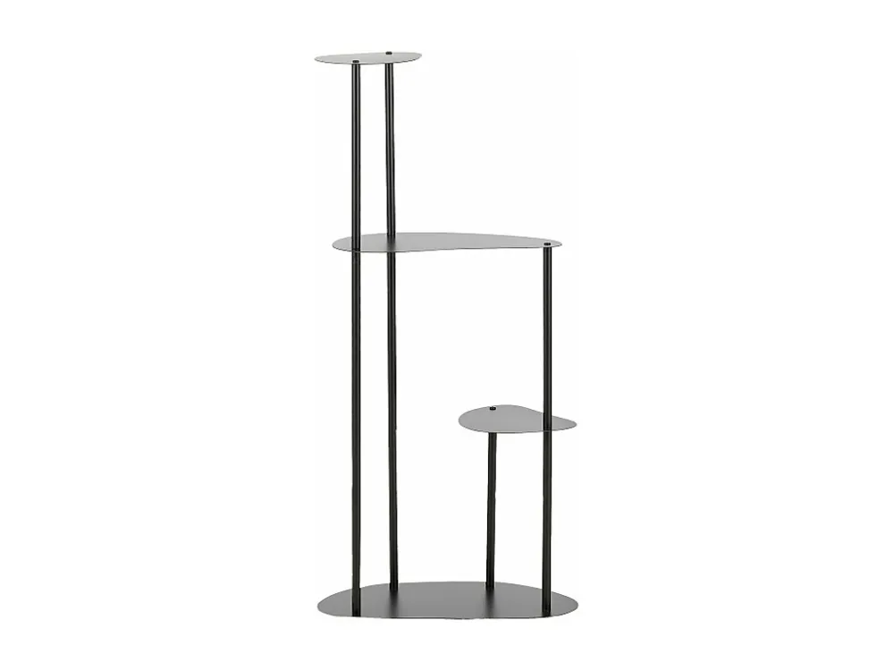 Plantenstandaard van ijzer - 47.5 x 27 x 100 - Zwart - FONDA