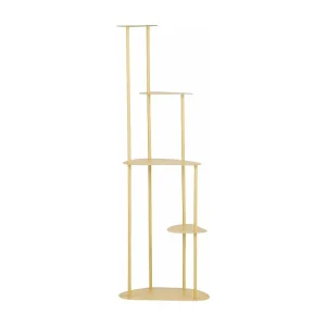 Plantenstandaard van ijzer - 47.5 x 27 x 140 - Lichtgeel - FONDA