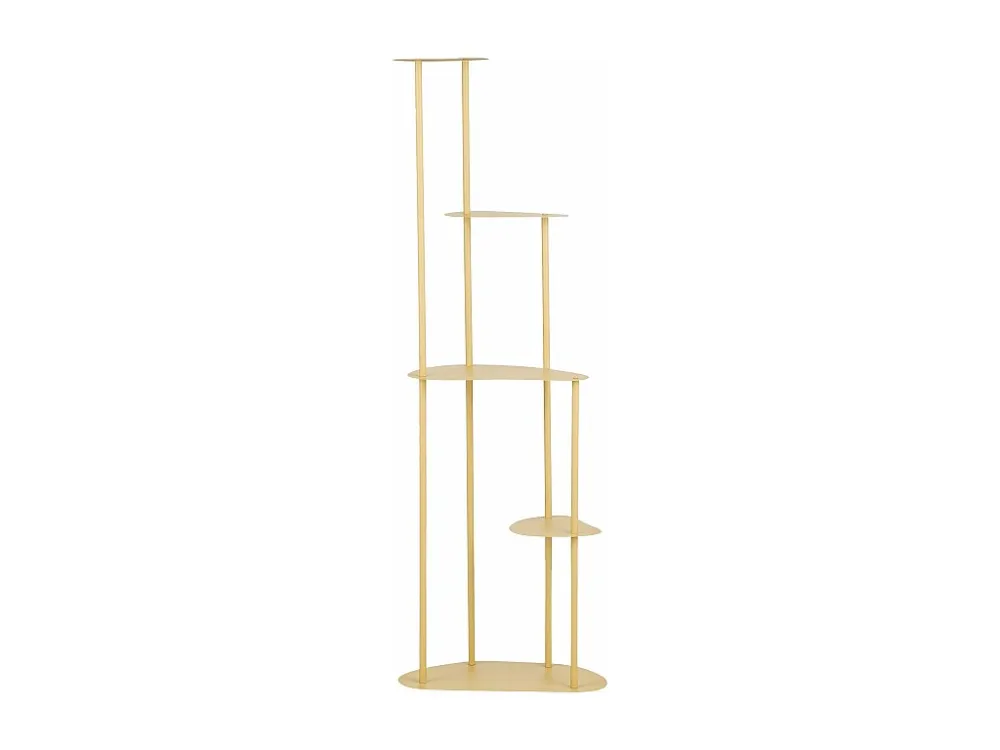 Plantenstandaard van ijzer - 47.5 x 27 x 140 - Lichtgeel - FONDA