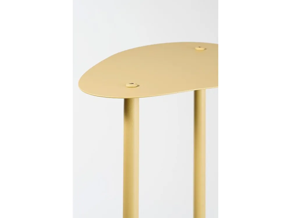 Plantenstandaard van ijzer - 47.5 x 27 x 140 - Lichtgeel - FONDA