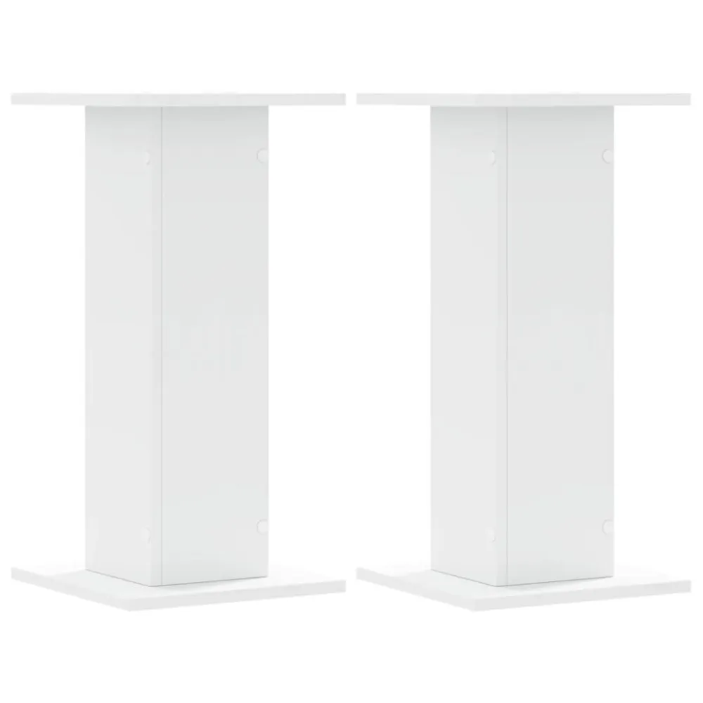 Plantenstandaards 2 st 30x30x60 cm bewerkt hout wit