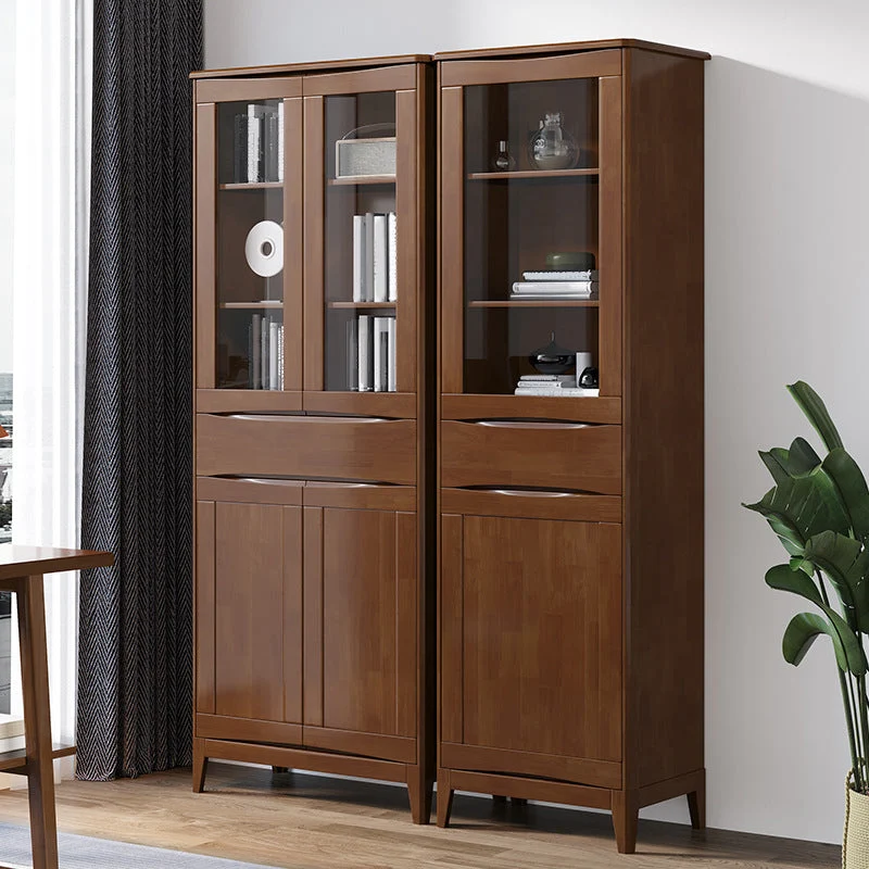 Scandinavian Eik Display Stand Standard 16" W Display Cabinet Doors 24l