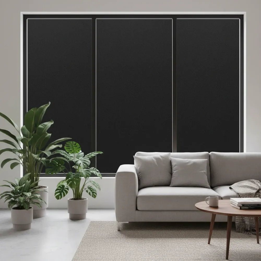 Verduisteringsfolie - Zwart - 145 x 300 cm - Zelfklevende Folie voor op het Raam - Complete Verduisteringsset - DYI