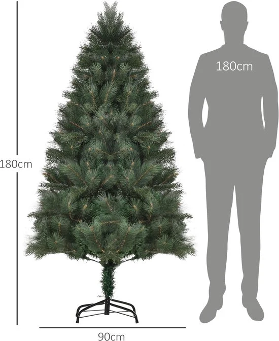 4goodz Kerstboom met realistische naalden Ø90 - 180 cm - Groen