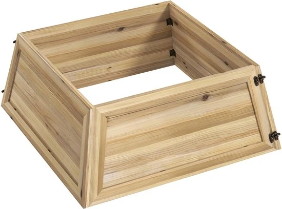 4goodz Kerstboomrok 65 x 65 cm - Kerstboommand van vurenhout - Bruin