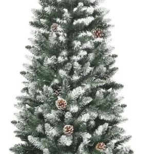 4goodz Kunstkerstboom met dennenappels en sneeuw 180 cm - Ø75 cm
