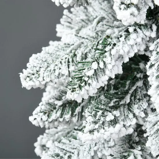 4goodz Kunstkerstboom Smal met Sneeuw - 180 cm - Ø74 cm